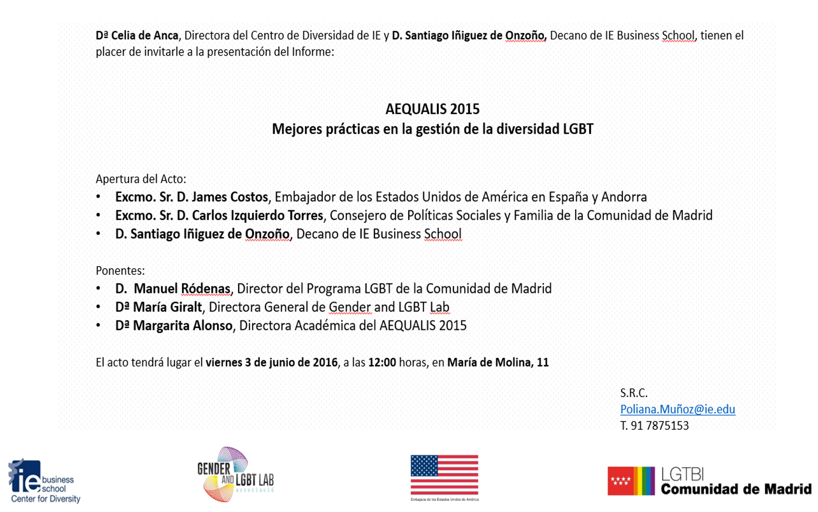 3 De Junio Presentación Informe Aequalis 2015