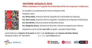 25/7 Presentació Aequalis 2016 en Barcelona